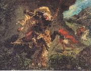 Eugene Delacroix Tiger Hunt oil painting on canvas